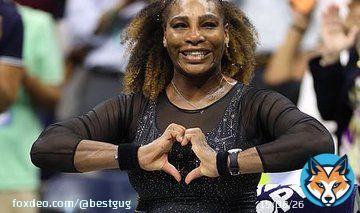 Serena Williams beat Montenegro's Danka Kovinic (6-3, 6-3) in the US Open's first-round on Monday night  Curiously, Bill Clinton was seen seated next to sex therapist and talk show host, Dr. Ruth&nbsp;Westheimer  People hold up signs reading 'We loveove you Serena'