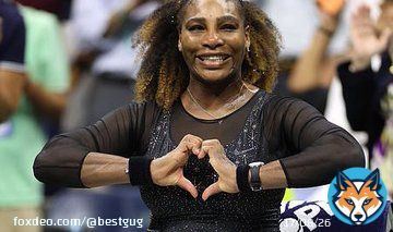 Serena Williams beat Montenegro's Danka Kovinic (6-3, 6-3) in the US Open's first-round on Monday night  Curiously, Bill Clinton was seen seated next to sex therapist and talk show host, Dr. Ruth&nbsp;Westheimer  People hold up signs reading 'We loveove you Serena'