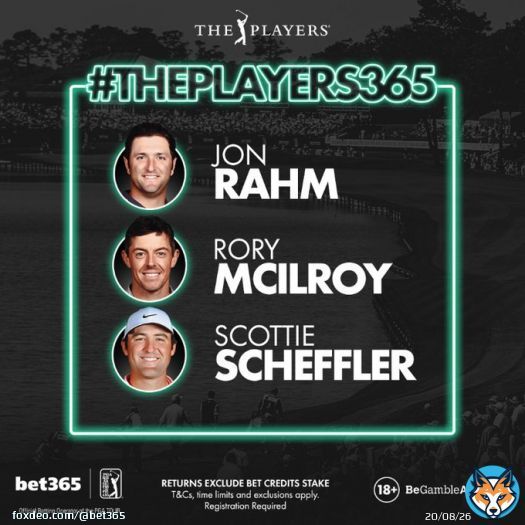 &pound;50 in Bet Credits to be won.   How many of these players will finish in the top five of THE PLAYERS Championship?   Reply with 0, 1, 2 or 3 and include #THEPLAYERS365 in your entry.   Entrants must have a fully verified bet365 account in orderto claim a prize.&nbsp;  T&Cs apply.