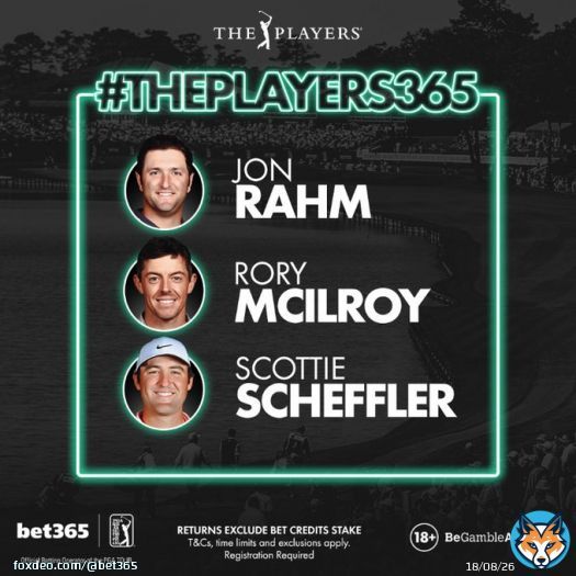 &pound;50 in Bet Credits to be won.   How many of these players will finish in the top five of THE PLAYERS Championship?   Reply with 0, 1, 2 or 3 and include #THEPLAYERS365 in your entry.   Entrants must have a fully verified bet365 account in orderto claim a prize.&nbsp;  T&Cs apply.