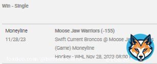 CHL STAYS HOT THIS SEASON  Why would you trust anyone else when it comes to hockey? Solid night in the NHL with some extra cash from the CHL  Warriors -155 .2u Rebels -132 .2u Cougars -1 -125 .2u Blades -156 .2u Royals 3wayML -119 .2u #GamblingTwitter #CHLShow more