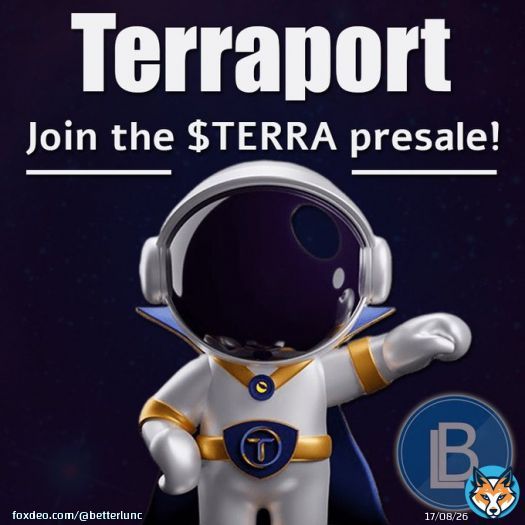 #Ad Did you know Terraport will burn $TERRA with a % of each trade, lottery ticket sold, treasury, and launchpad?!   Join the presale!   - #Lunc #LuncBurn #LUNCcommunity #LuncArmy #LUNCpenguins #Crypto #USTC #Binance #Terra #News #Burnalot #BetterLun