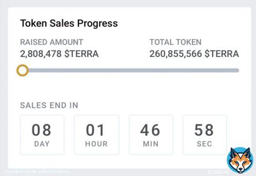#Ad Terraport has raised nearly $112,000+ USD in their final $TERRA presale with 8 days left to purchase!   Help shape the future of $LUNC with @_Terraport_!   Join the FINAL $TERRA token presale!   - #Lunc #LuncBurn #LUNCcommunity #LuncArmy&hellip;