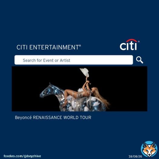&hellip;Dates confirmed by @Citi Entertainment for the US leg of Beyonc&eacute;&rsquo;s highly anticipated &ldquo;RENAISSANCE WORLD TOUR&rdquo;