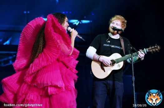 &ldquo;She is the best performer on Earth. And I am a bloke in a T-shirt.&rdquo; &ndash; Ed Sheeran on Beyonc&eacute; [via @RollingStone]