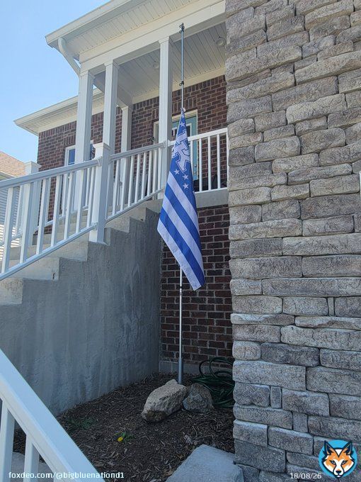 As a member of the #BBN  I felt the need and wanted to honor those affected by the mass #LouisvilleShooting on Monday. By lowering the flag, I always fly high and proud to half-staff for our brothers and sisters in Louisville.  I would encourage others to do so also!