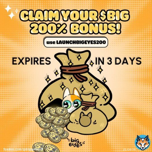 LAST EVER CHANCE TO USE CODE 'LAUNCHBIGEYES200'  FOR YOUR 200% BONUS- THE LAST BONUS CODE EVER!   NO MORE EXTENSIONS   Claim yours:   (code expires 23:59 (UTC+0) on Monday Feb 20th)  #Ethereum #NFTs #Bitcoin #BTC #Altcoins #ToThemoon #Crypto