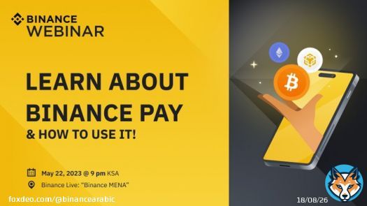 Join us on #BinanceMENALive to learn about Binance Pay & how to use it!   22nd May 2023, @ 9 pm KSA   Click here to set a reminder and join us LIVE