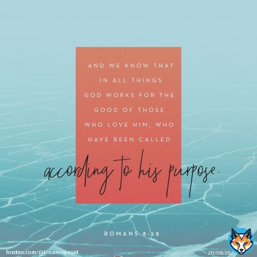 &ldquo;And we know that in all things God works for the good of those who love him, who have been called according to his purpose.&rdquo; Romans 8:28 NIV  #insiders #BinancePay #taylor #MIAAdoBetter #기상캐스터  #UT_PSコラボ #น่าฮักจังเล๊ย #BetweenUsTheSeries #राजपूत_नरसंहार_छपरा
