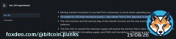 BREAKING   Bitcoin Punks are directly cited in the BRC-20 documentation for what is now the first implementation of fungible altcoins on Bitcoin L1.