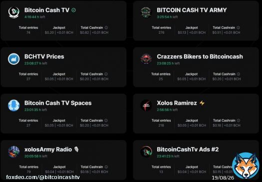 6 chances to win #BitcoinCash #BCh #Crypto with #Cashrain!  Comment below if you would like a Beta Invite.