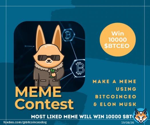 24 HOURS MEME CONTEST. PLACE YOUR MEMES UNDER THIS POST. TAG @elonmusk @BitcoinCEOdog  TAG 3 FRIENDS UNDER THIS POST.