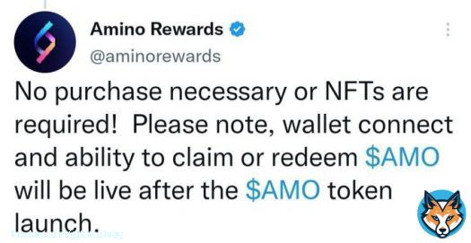 Binance NFT Supported Project AMINO Network Reward: 105 $AMO (For All)  Download App:   Enter Email, Username & Password  Verify Email Walk & Earn #Earn #Airdrop #Airdrops #AirdropCrypto #Binance #Giveaway @cctip_com Draw 1000000 babydoge 100