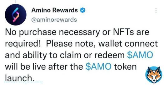 Binance NFT Supported Project AMINO Network Reward: 105 $AMO (For All)  Download App:   Enter Email, Username & Password  Verify Email Walk & Earn #Earn #Airdrop #Airdrops #AirdropCrypto #Binance #Giveaway @cctip_com Draw 1000000 babydoge 100