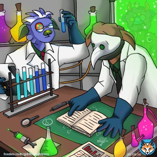 Scientists are busy in the lab, perfecting a goblin extract..  To all Genesis holders: I would look out for an airdrop.  Snapshot coming up at 00:00 UTC  Airdrop utility will be revealed soon but the image below may give you a clue