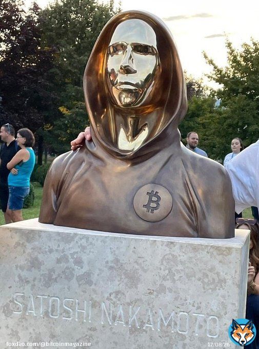 FUN FACT: Hungary built a statue in honor of #Bitcoin creator Satoshi Nakamoto