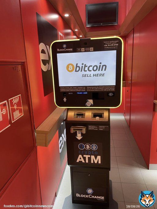 NEW: #Bitcoin ATM spotted at shopping mall in Budapest, Hungary