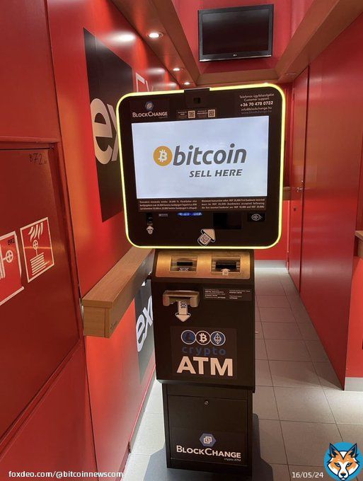 NEW: #Bitcoin ATM spotted at shopping mall in Budapest, Hungary