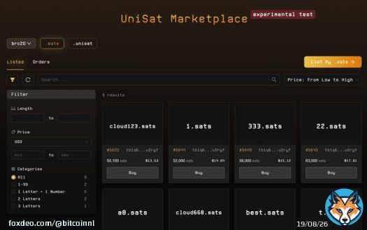 Are you still fading @satsnames anon?  Trade .sats names on @unisat_wallet   Biggest game changer for .sats names