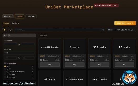 Are you still fading @satsnames anon?  Trade .sats names on @unisat_wallet   Biggest game changer for .sats names