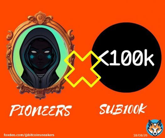 We love our @sub_100k fam! Fun fact: We have 10 sneakers in the sub 100k club but we ALMOST had 33  They were stuck in the mempool for 2 days  Lesson learned, should&rsquo;ve paid more!