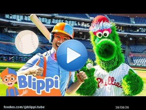 Blippi Hits a Home Run with the Phillies! Baseball Videos for Kids