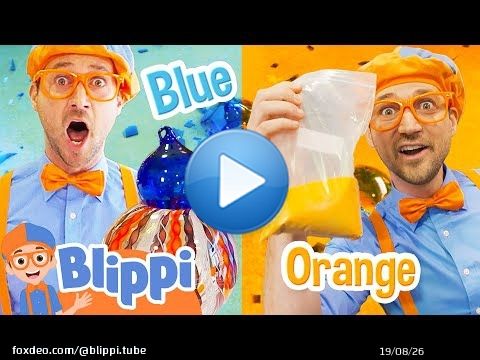 Blippi Learns about Colors and Glass Blowing! Arts and Crafts for Kids