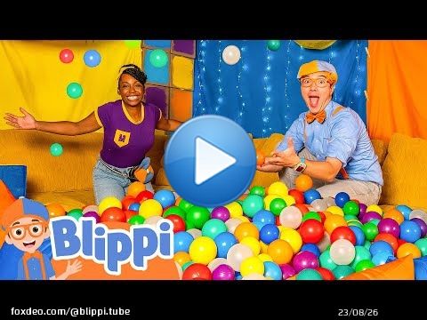 Blippi and Meekah's DIY Kinderland Indoor Playground! Educational Videos for Kids