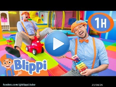 Blippi Learns to Jump and Sing at the Indoor Play Place! Educational Videos for Kids