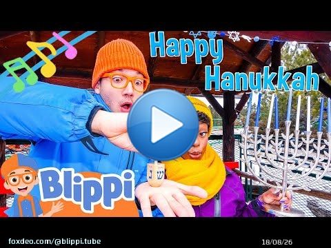 Dreidel Dreidel Dreidel Hanukkah Song! | Blippi and Meekah Holiday Nursery Rhymes for the Family