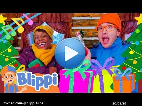 Blippi and Meekah's Gift Giving Song! | BRAND NEW Holiday Nursery Rhymes for the Family