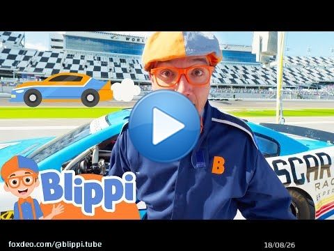 Blippi Becomes a NASCAR Racer! Educational Videos for Toddlers