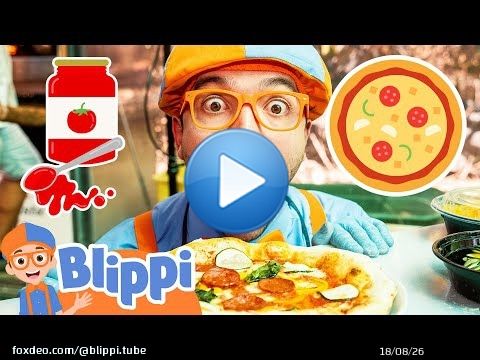 Blippi Makes a Yummy Pizza! Educational Videos for Kids
