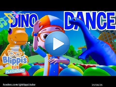 Blippi's Roblox Ball Pit Dino Dance Song! | Gaming Dinosaur Songs for Kids