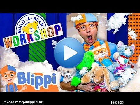 Blippi Visits Build a Bear Workshop! Educational Videos for Kids