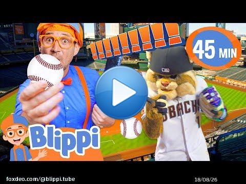 Blippi's Home Run Hit: Exploring a Baseball Stadium Adventure! | Educational Videos for Kids