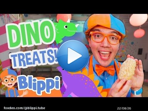 Blippi Bakes Dinosaur Egg Cookies \ud83e\udd96 | Cricket&rsquo;s Candy Creations | Educational Videos for Kids