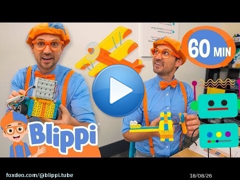 Blippi Builds a Robot at Mighty Coders \ud83e\udd16\ud83d\udd27| Educational Videos for Kids