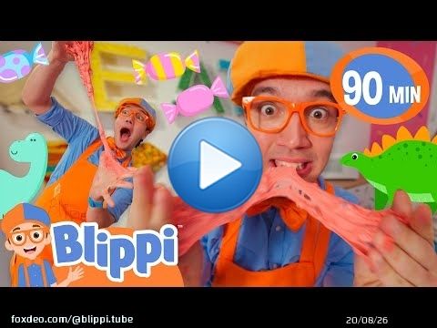 Blippi Bakes a Dinosaur Cookie! | Cricket&rsquo;s Candy Creations | Educational Videos for Kids