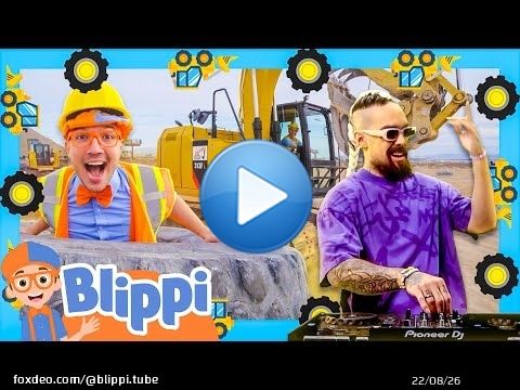 Blippi's Excavator TECHNO REMIX DANCE PARTY! NEW Music Video with @LennyPearce !