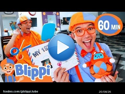 Blippi Get's A Haircut! - Blippi 1 HOUR Marathon! | Educational Videos for Kids