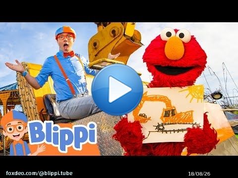 Blippi and Elmo's Big ABC Dig - Blippi and Sesame Street! | Educational Videos for Kids
