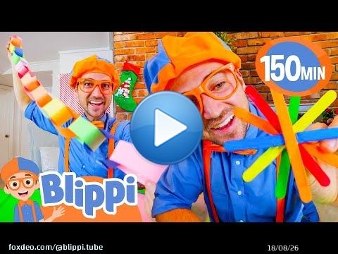 Blippi Creates Christmas Arts & Crafts Holiday Decorations for Kids | Educational Videos for Kids