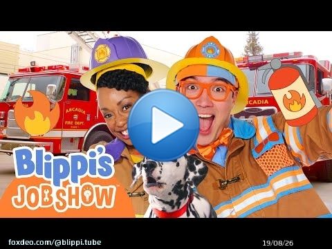 Blippi the Firefighter! \ud83d\ude92\ud83d\udd25Can Blippi Save T.A.B.B.S? | Exploring Fire Trucks! | Blippi's Job Show