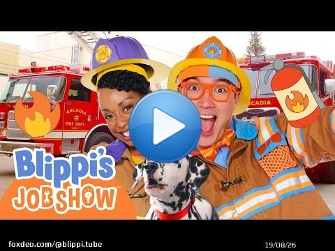 Blippi the Firefighter! \ud83d\ude92\ud83d\udd25Can Blippi Save T.A.B.B.S? | Exploring Fire Trucks! | Blippi's Job Show