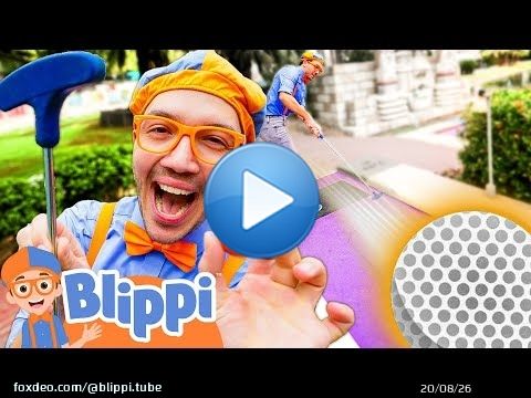 Will Blippi Win at Mini Golf? \u26f3 Tiny Course, BIG Fun! | Educational Videos for Kids