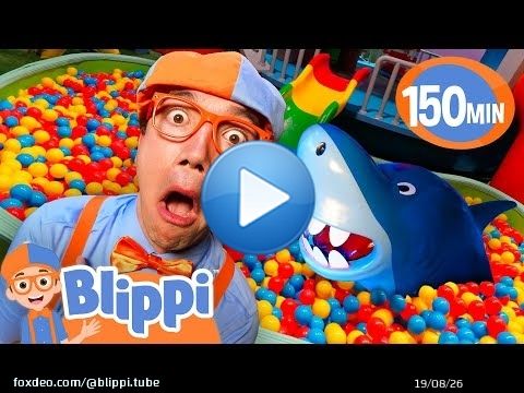 Jump Into Fun! Blippi's Ballpit Clubhouse & Indoor Playground Adventure | Educational Videos