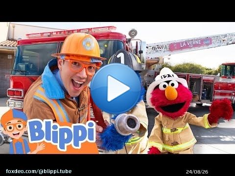 Can Blippi, Elmo & Grover Handle the Firefighter Challenge? | Educational Videos for Kids