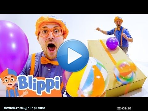 Blippi's Gravity Challenge | Velocity Race Science Experiment for Kids | Educational Videos for Kids