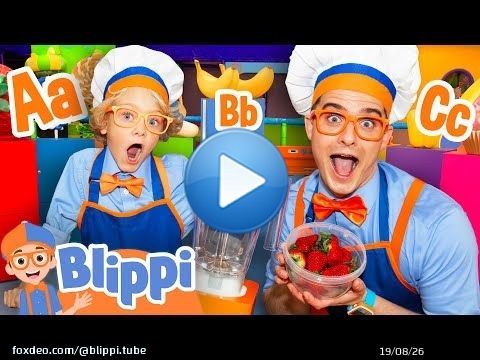 Blippi Plays the ABC Unboxing Game with Jude! \ud83d\udce6\ud83d\udd20\ud83c\udf4c | Smoothie & Learning Fun